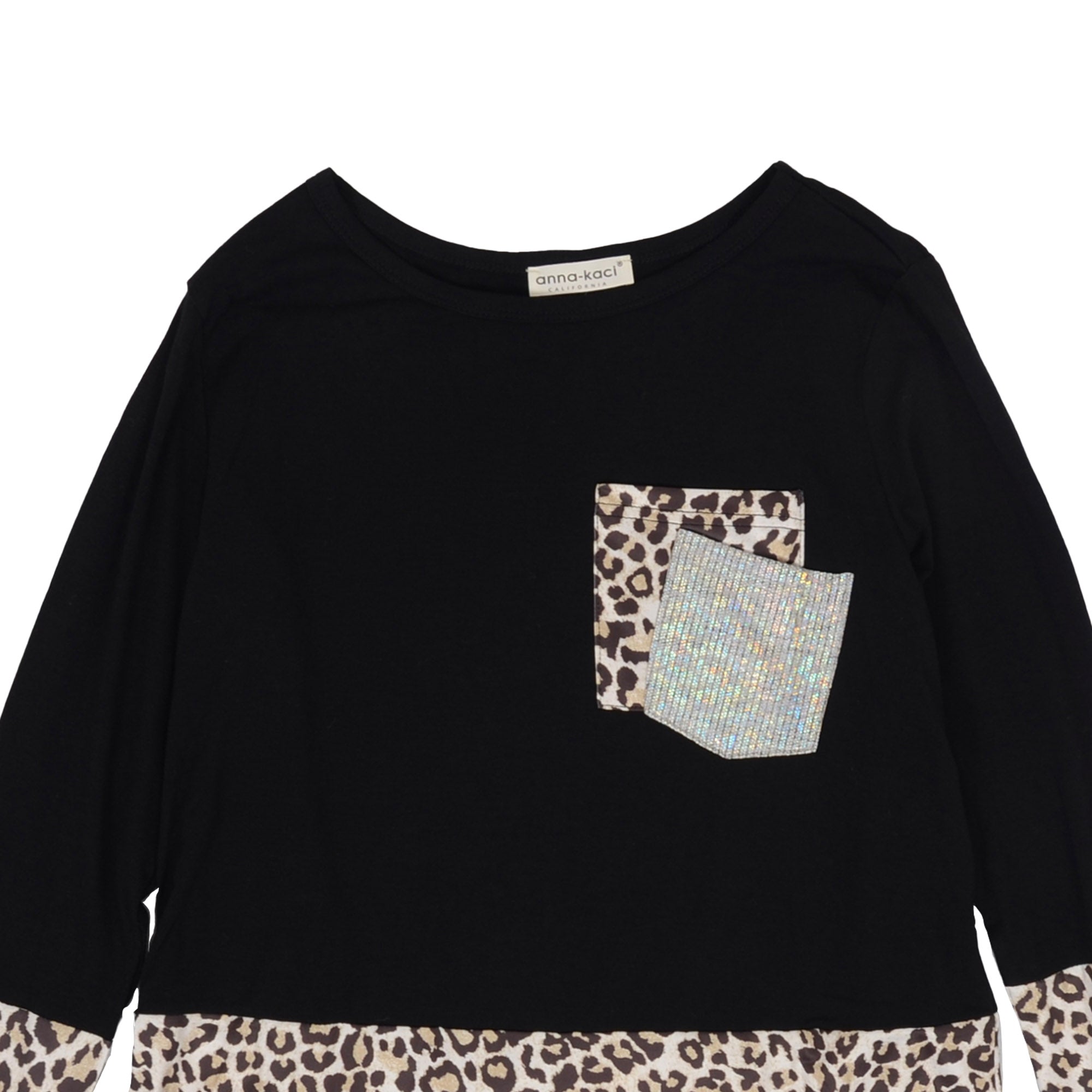 Two Tone Mixed Print Sweater