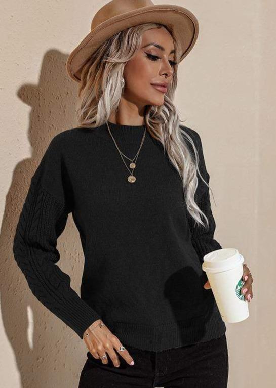 Solid Lux Long Sleeve Sweater