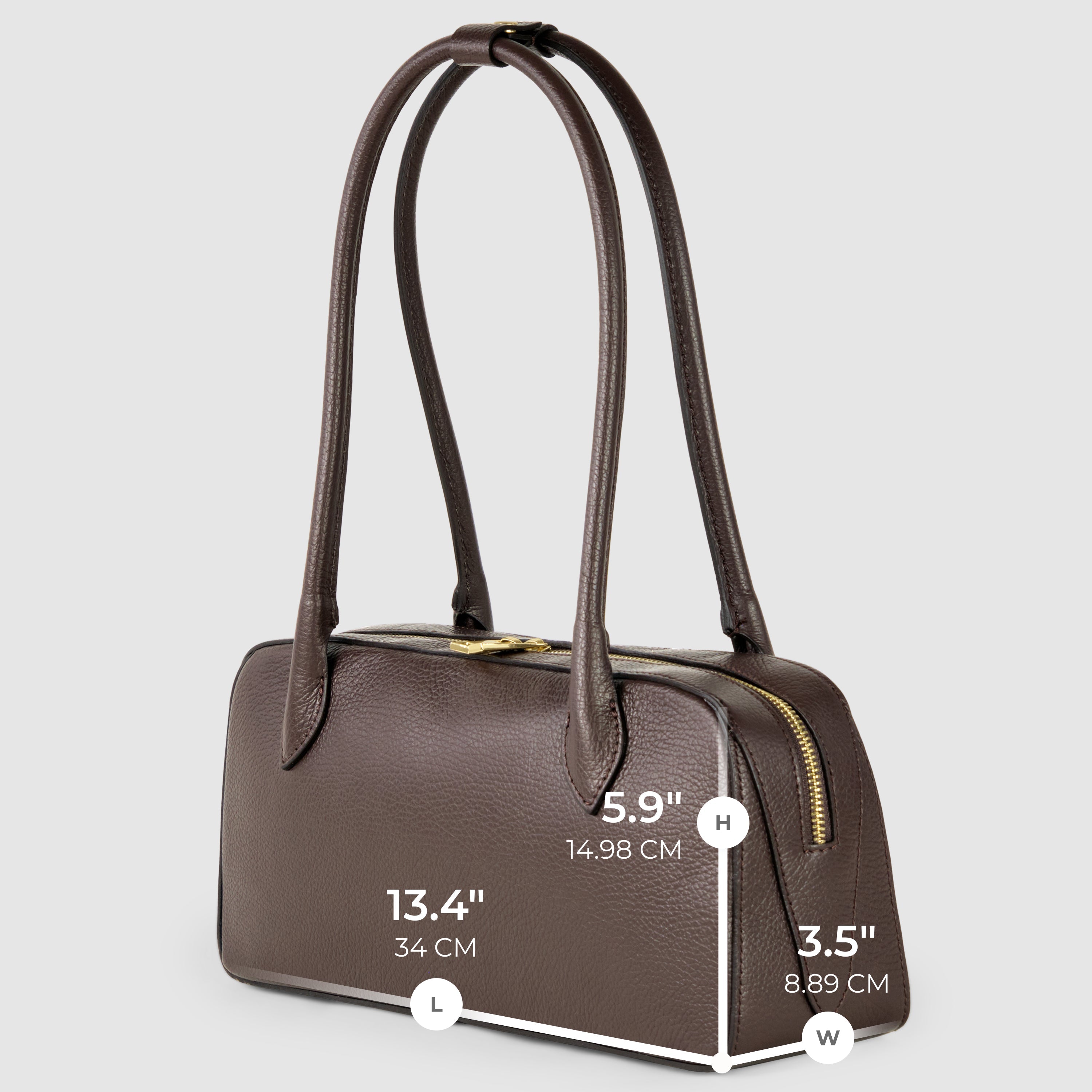 Italian Genuine Calf Leather Shoulder Bag 272511