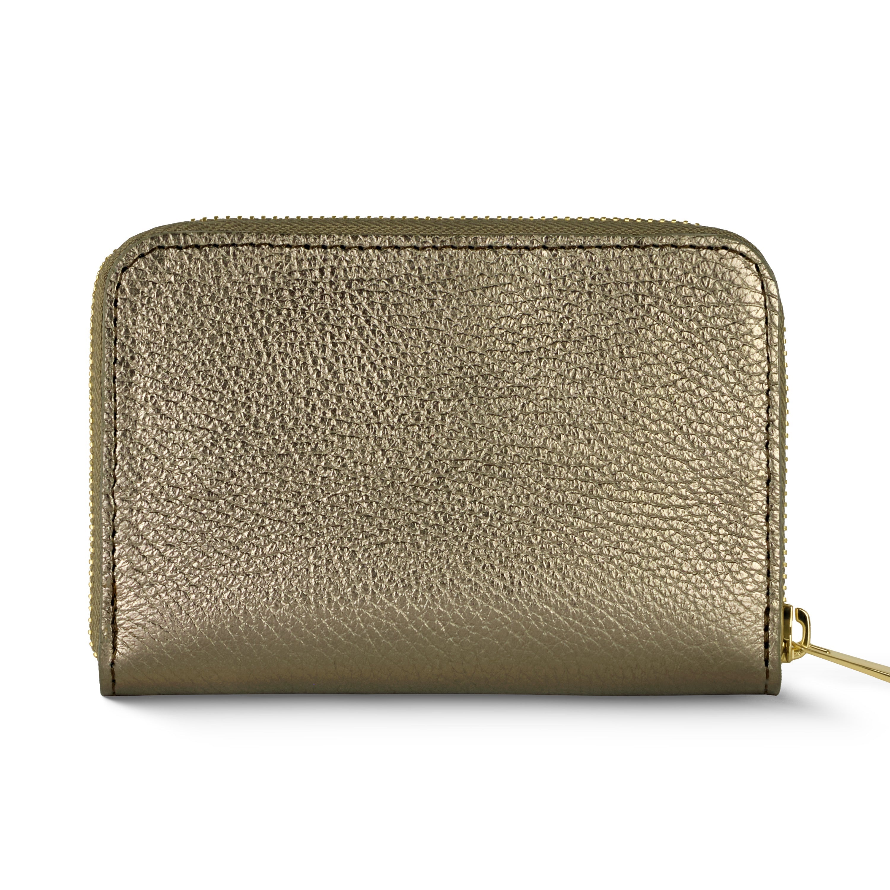 Italian Genuine Metallic Calf Leather Wallet 650988