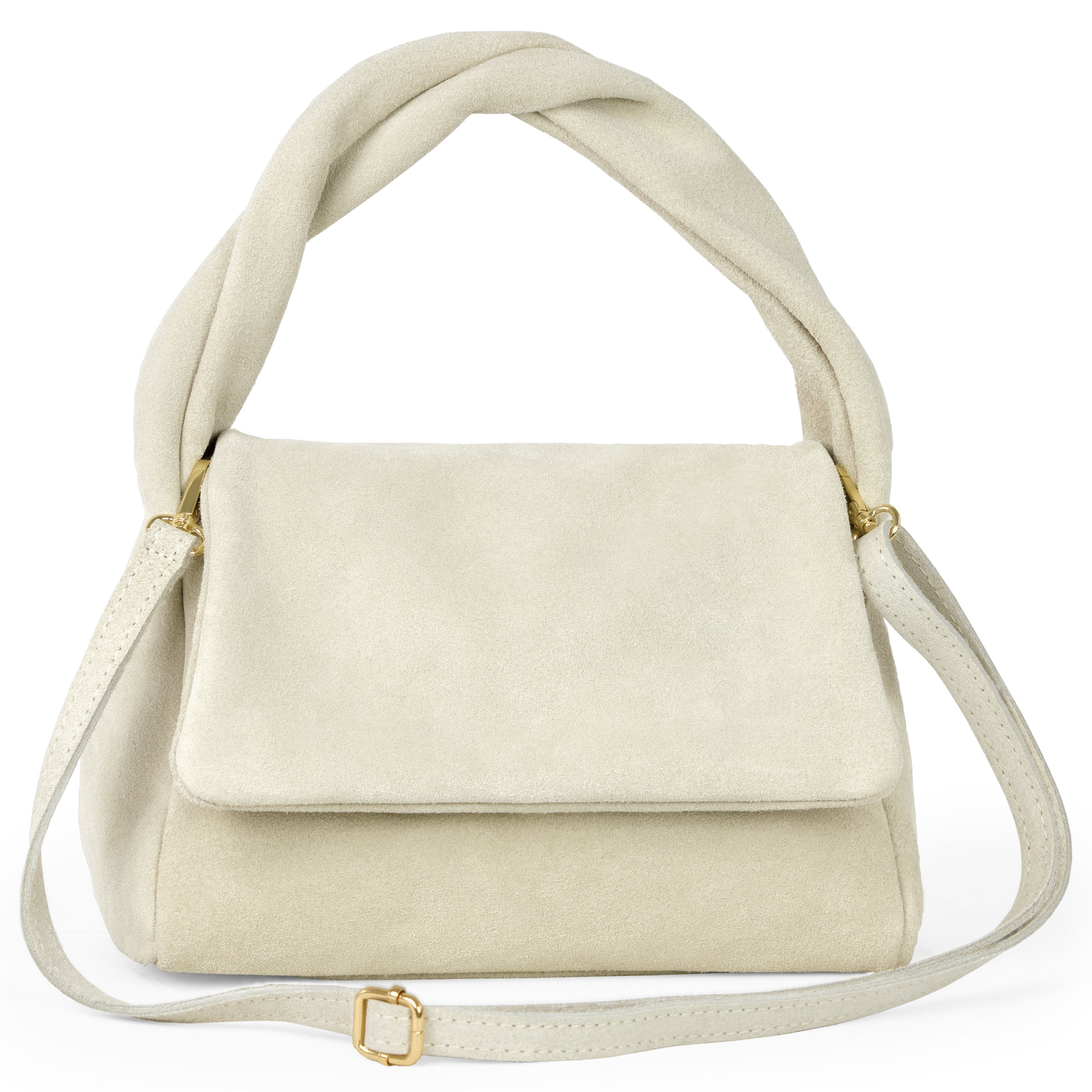 Italian Genuine Suede Top-Handle Bag 262495